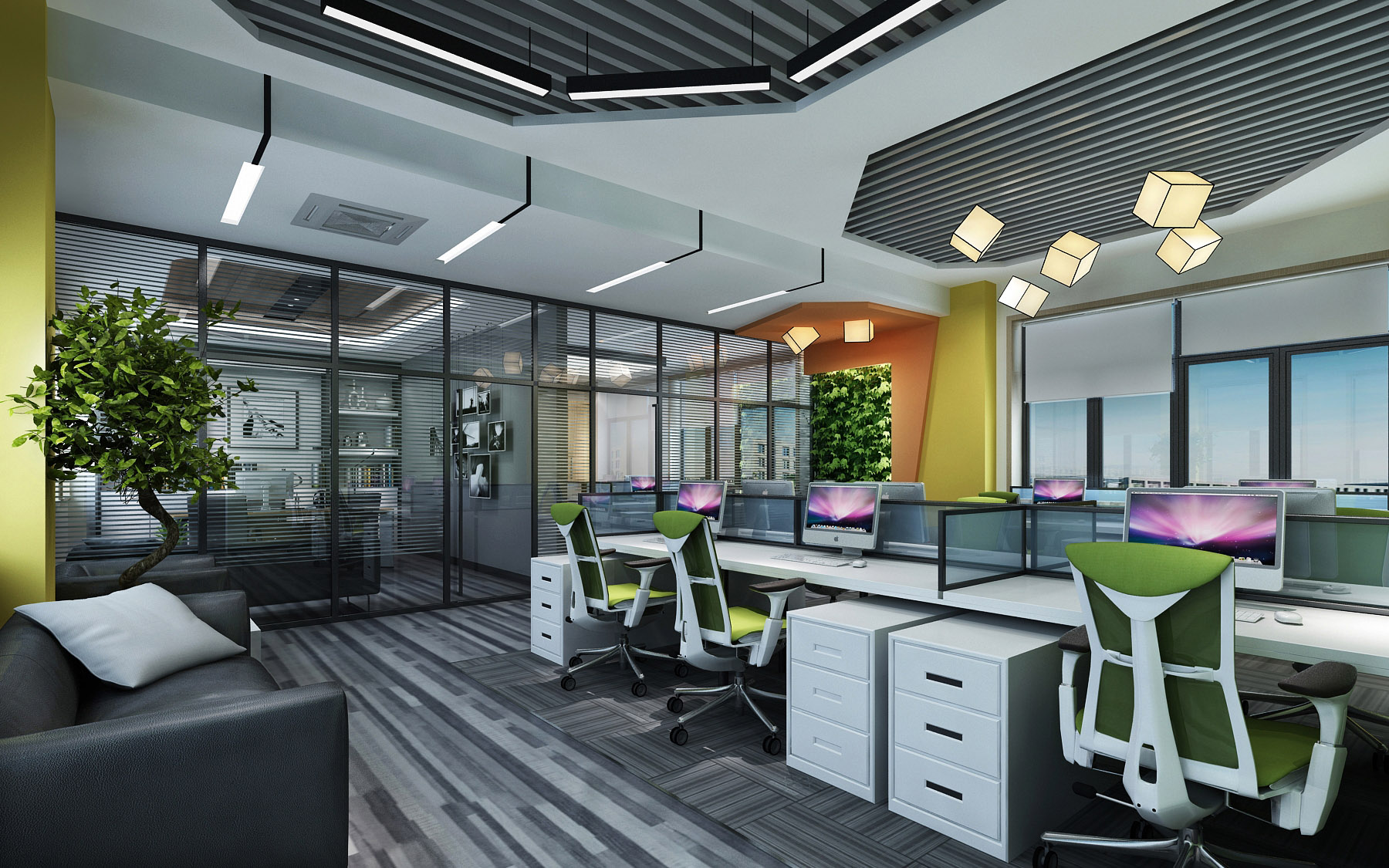 辦公室裝修色彩有多重要，聽聽卓正裝飾如何分析！